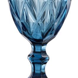 Copa Azul Cristal Decoración 9 X 9 X 17 cm