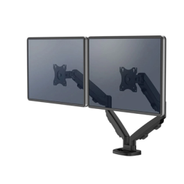 Fellowes EPPA 9683401 Soporte de Monitor Doble, Negro, Montaje de Pinza/Atornillado, Ajuste de Altura, Negro Precio: 204.59000045. SKU: B183Z69CNJ