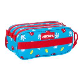 Portatodo Doble Mickey Mouse Clubhouse Fantastic Azul Rojo 21,5 x 10 x 8 cm