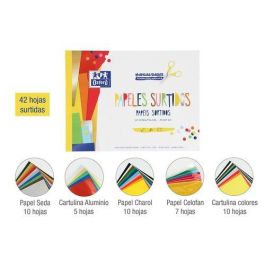Oxford Bloc Papeles Surtidos Manualidades 42H A4 Colores Surtidos Papel Seda Aluminio Charol Celofán Cartulina Precio: 5.50000055. SKU: B1BXTAWN4K