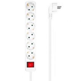 AISENS Base multiple 6 tomas con interruptor con cable 3x1.5mm2, blanco, 1.4m Precio: 6.69000046. SKU: B1CGDNQFNF