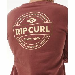 Sudadera sin Capucha Hombre Rip Curl Stapler Crew Marrón