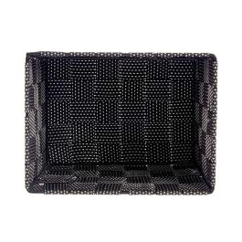 Cesta de Tela Cónica Pequeña Negra Kipit 20x11x15 cm (24 Unidades) Cesta de Tela Cónica Pequeña Negra Kipit 20x11x15 cm (24 Unidades)