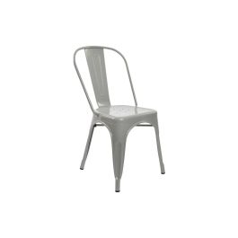 DKD Home Decor Silla de comedor Loft, apilable, de metal gris, 48 x 86 x 45 cm Precio: 89.49999982. SKU: B1G9JFME9S