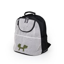 United Pets Mochila Transportín para Perros Urban Reverse Backpack Eco Cabina Avión, Máx. 7kg, Tejido Reciclado Negro/Verde