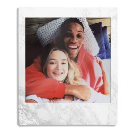 FUJIFILM instax Square SQ Película Instantánea White Marble, Paquete de 10 Fotos (SQ), Blanco y Mármol, para Cámaras instax Square e Impresora SP-3
