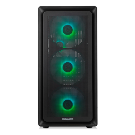 NOX Caja Semitorre Hummer AERO NXHUMMERAEROBK ATX ARGB con Ventana y USB Type-C Negra