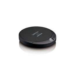 Lenco CD-200 Reproductor de CD Portátil Negro con MP3 y Protección Anti-golpes – Alimentación USB/Batería
