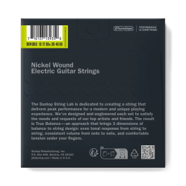 Dunlop DEN1372 Cuerdas para Guitarra Eléctrica Barítono Niqueladas Custom Light 13-72