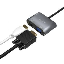 AISENS - CONVERSOR USB-C A VGA/HDMI 4K, USB-C/M-VGA/H-HDMI/H, GRIS, 15CM AISENS - CONVERSOR USB-C A VGA/HDMI 4K, USB-C/M-VGA/H-HDMI/H, GRIS, 15CM