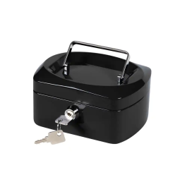 Q-connect Caja caudales 6/ 152x115x80 mm Negra con Portamonedas y Clasificador de Monedas Precio: 17.78999959. SKU: BIX37605