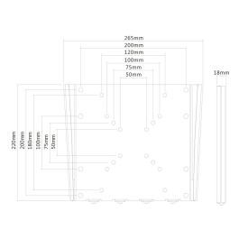 Soporte TV Fijo Neomounts FPMA-W110BLACK 10" 40" 35 kg Soporte TV Fijo Neomounts FPMA-W110BLACK 10" 40" 35 kg