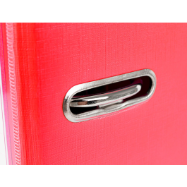 Liderpapel Archivador de Palanca A4 Documenta Forrado PVC Rado con Compresor Metálico Lomo 52mm Rojo