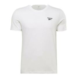 Camiseta de Manga Corta Hombre Reebok Identity Left Chest Logo Blanco