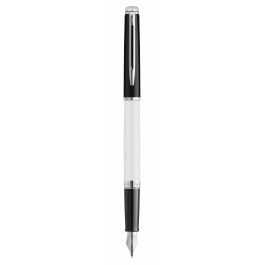 Waterman 2202843 Hémisphère Blocking BW C.C. Azul Pluma Estilográfica Lacada de Acero Inoxidable, Punta Media, Caja Regalo Precio: 123.78999985. SKU: B1DHAYMQB3
