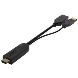 AISENS - CONVERSOR ACTIVO HDMI 2.0 + USB ALIM. A DISPLAYPORT V1.2, HDMI/M-USB/M-DP/H, NEGRO, 10CM AISENS - CONVERSOR ACTIVO HDMI 2.0 + USB ALIM. A DISPLAYPORT V1.2, HDMI/M-USB/M-DP/H, NEGRO, 10CM