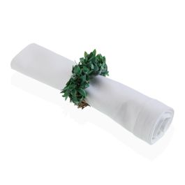 Servilletero Aro Ramas Versa 5.5x4.5x5.5 cm - Polietileno y Rattan (10 Unidades)