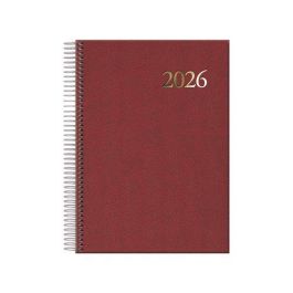 Dohe Agenda Anual Segovia Espiral 14x20 cm con Sábado/Domingo en una página, color Burdeos, 2026 Precio: 3.88999996. SKU: B1BVK8MGCV