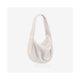 Reisenthel Moonbag Bolso Grande Blanco Teddy Sand, 24 L, Poliéster, 48 x 14 x 33 cm