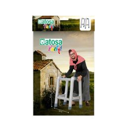 Andador Hinchable Gris Accesorio Disfraz Abuela Carnaval Fiesta Temática Broma