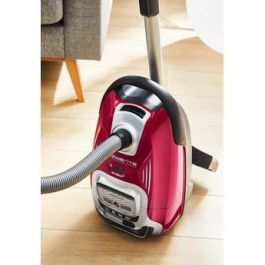 Rowenta RO7473 Silence Force Allergy+ Aspiradora con bolsa, 400W, Filtro Higiénico, Bajo Ruido 65dB, Rojo
