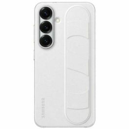 Samsung SAM1735460739992 Funda Galaxy S25 Blanca con Función Soporte y Correa Integrada