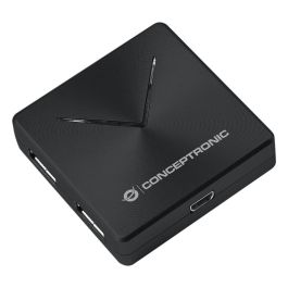 Conceptronic HUBBIES02B Hub USB 3.2 Gen 1 de 4 Puertos Tipo A, Negro, 5000 Mbit/s