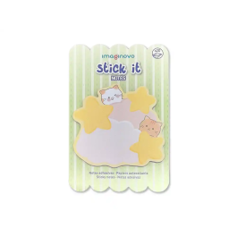 Imaginovo Bloc Notas Adhesivas 70x70 mm Nubes Fantasía 20 Hojas