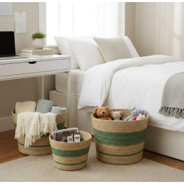 Inde Cesta Almacenamiento Cónica Seagrass 25 cm