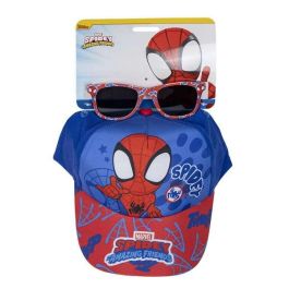 Cerdá T51C Set de Gorra y Gafas de Sol de Spider-Man Spidey para Niños, Talla Gorra 51 cm, Color Azul, Edad Recomendada 2-8 Años Precio: 9.59288. SKU: B1JTTR5RN8
