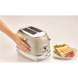 Ariete Tostador Vintage 2 Ranuras, 6 Niveles de Tueste, Bandeja Recogemigas Extraíble, Beige Ariete Tostador Vintage 2 Ranuras, 6 Niveles de Tueste, Bandeja Recogemigas Extraíble, Beige
