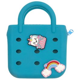 The Concept Factory Monedero Pequeño de Silicona con Charms
