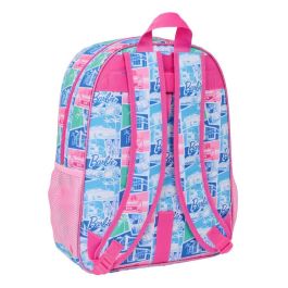 Safta Mochila Escolar Adaptable a Carro Barbie Azul 42x33x14 cm