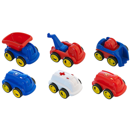 Miniland Juego Didactico con 10 Vehiculos Profesionales Flexibles para Educacion Vial