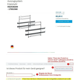 Bosch SMZ2056 Panel de Puerta para Lavavajillas Totalmente Integrados - 60 cm - Acero Inoxidable