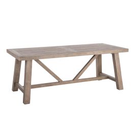 Mesa Comedor Natural Madera de Pino 200 X 90 X 77,50 cm