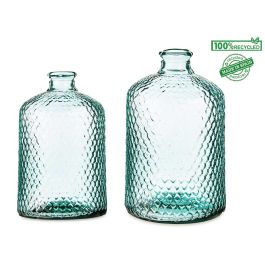 Botella Decorativa Vidrio Primavera Hammered 5L Giftdecor 19X31CM (2 Unidades)
