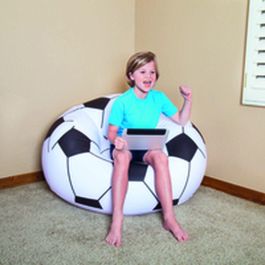 Bestway Sillon Gigante Futbol 114x112x66 cm +6 Años Interior y Jardin 75010