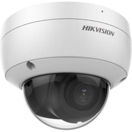 Hikvision Cámara IP Minidomo 8MP 4K AcuSense 2.8mm Antivandálica IR30 WDR H.265+ IK10 IP67 PoE Micrófono