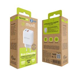 Cargador de Pared Muvit for Change MC-215 Blanco 18 W 25 W