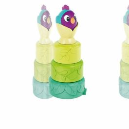 Ravensburger RAV12034007 PLAY + Vasos Apilables 3 en 1 Pajarito para Bebés, +6 Meses, Versión Francesa