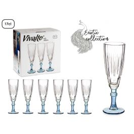 Copa Cava Color Azul 170Ml Vivalto 6X20CM (48 Unidades) Copa Cava Color Azul 170Ml Vivalto 6X20CM (48 Unidades)