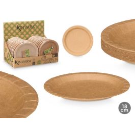 Set 24 Platos Kraft 18 cm Kinvara - Papel Natural (48 Unidades) Precio: 76.4999994. SKU: B186SYBNAB