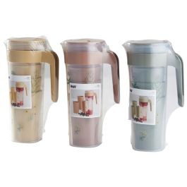 Day Jarra 1,4 L con 4 Vasos Day Colores Surtidos Amarillo Arena Arena Natural Verde Musgo Apta Lavavajillas