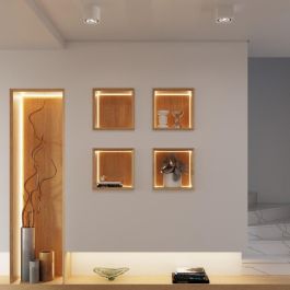 Lámpara de Techo Seida SOL-SL.0850 Plafón Cerámico Cuadrado para Iluminación de Interiores, Diseño Único y Puntos de Luz Originales