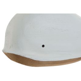 DKD Home Decor Figura Ballena Paulownia Azul Celeste Blanco 23 x 10 x 7.5 cm (2 Unidades)