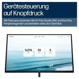 HP Poly Studio G62 Sistema de Videoconferencia 4K Ultra HD para 10 Personas con Soporte de Montaje TAA