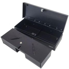 Approx appCASH02FLIPTOP Cajón Portamonedas Compacto Manual y Automático 6 Billetes 8 Monedas con Conexión RJ-11 para TPV Negro