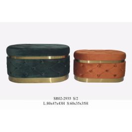 DKD Home Decor Descalzadora Verde Naranja 47 x 43 x 80 cm Set de 2 Precio: 107.49999975. SKU: B1CK7P8R79