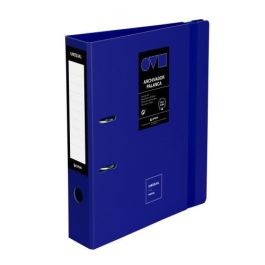 Grafoplás 17262830 Archivador A4 65mm de palanca en polyfoam, ultraligero y resistente con cierre de goma, azul Unequal Minimal Precio: 16.50000044. SKU: B14Z6XNG67